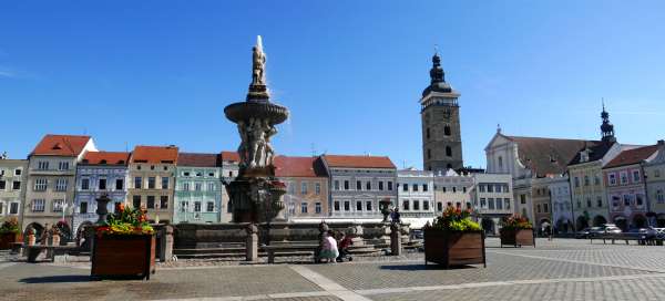 Samson's Fountain in České Budějovice