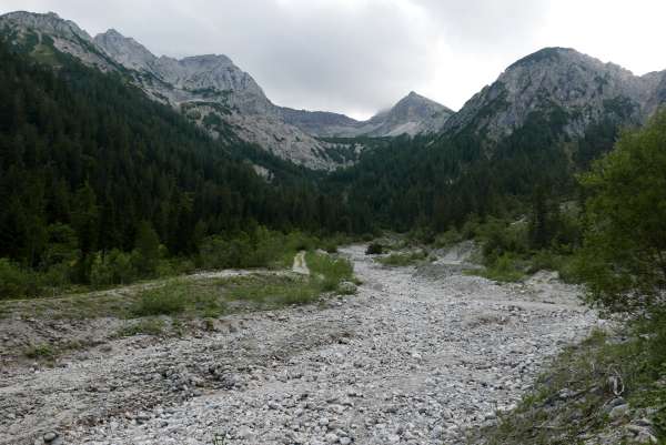 Strada in direzione Plumssattel