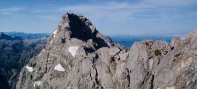 Ferráta - Blick auf die Mittelspitze, 2713m