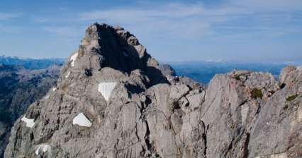 Ferráta - Blick auf die Mittelspitze, 2713m
