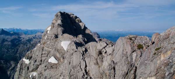 Ferráta - zicht op Mittelspitze, 2713m