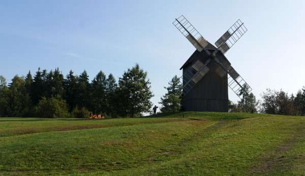 Replica van een zinsmolen in Borovnice