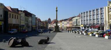 Praça da Cidade Velha em Mladá Boleslav