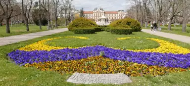 Parque do centro de exposições em Mladá Boleslav