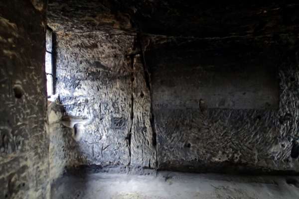 L'intérieur de la grotte