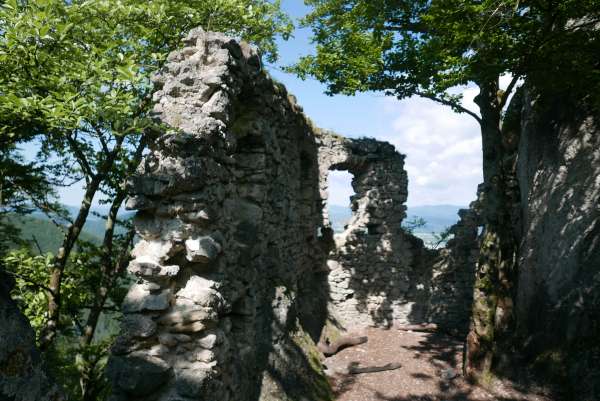 Überreste der Burg Súľov