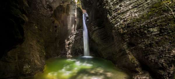 Wasserfall Veliki Kozjak: Wetter und Jahreszeit