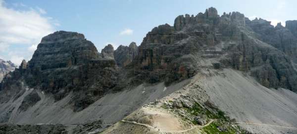 View of Monte Paterno (2,744 m above sea level)