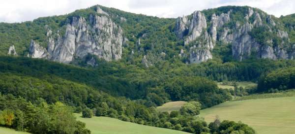 Een wandeling door de vallei van Súľov Rocks: Accommodaties