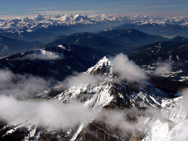 Uitzicht op de Lage Tauern