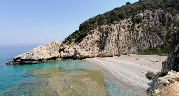 View of the beach from the other side