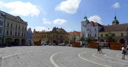 Piazza della Pace a Melnik