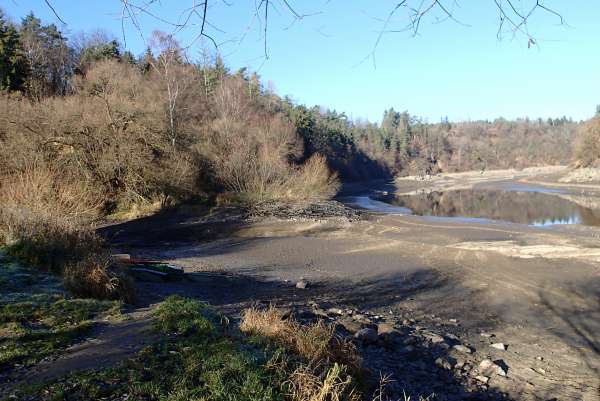 The mouth of the Albrechtický brook