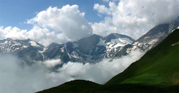 Główny grzbiet alpejski z Lackkopf