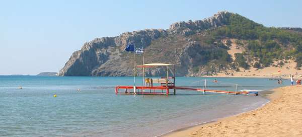 Tsambika beach: Accommodations