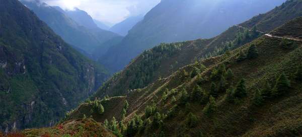 Kaňon řeky Dudh Koshi: Turistika