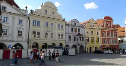 Náměstí Svornosti v Českém Krumlově