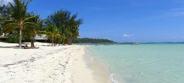 La plage des Tipaniers de Moorea: Météo et saison