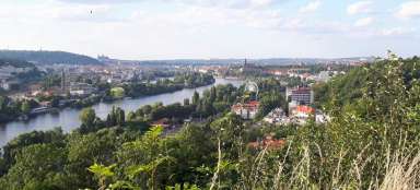 Aussichtspunkt Vávra - Aussicht auf die Moldau