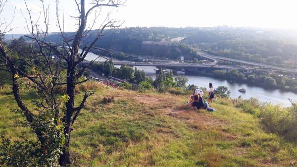 Vue sur le pont Barrandov