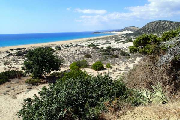 Vista sobre la playa