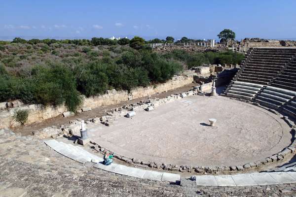 Archaeological complex on the coast