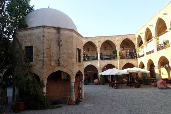 Courtyard of a large courtyard