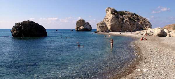 La plage d'Aphrodite