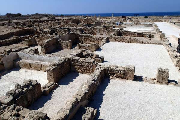 Excavations on the sea shore