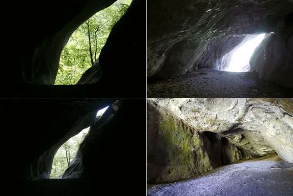 En el agujero de la cueva de Sarkani