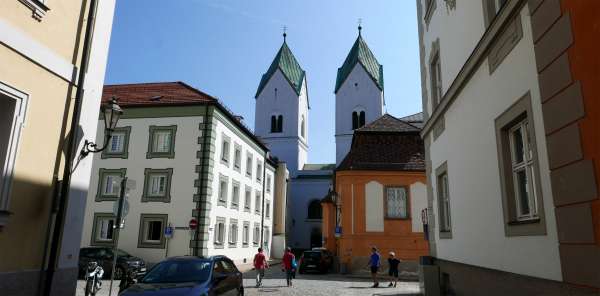 At the Benedictine monastery