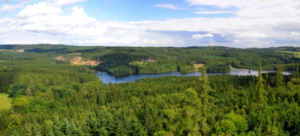 Réservoir de Landštejn: Hébergement