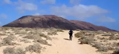 La Graciosa mit dem Fahrrad