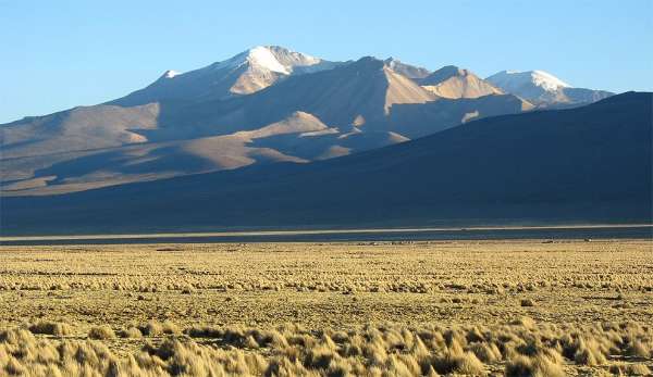 Deserted volcanic landscape