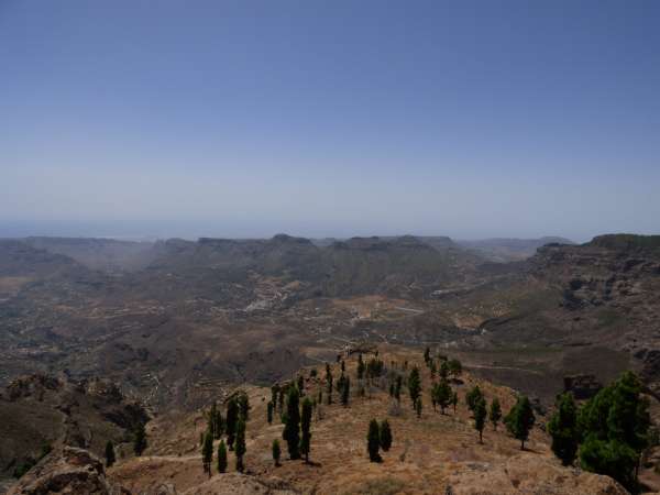 Vista atrás da guarita