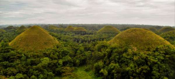 Czekoladowe wzgórza na Bohol: Pogoda i pora roku