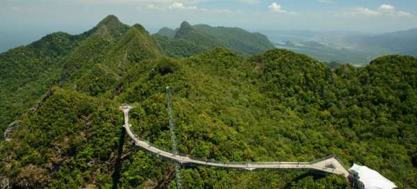 Vyhlídka Sky Bridge na Langkawi