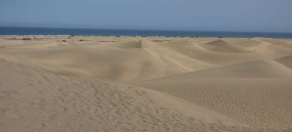 Spacer po wydmach w Maspalomas