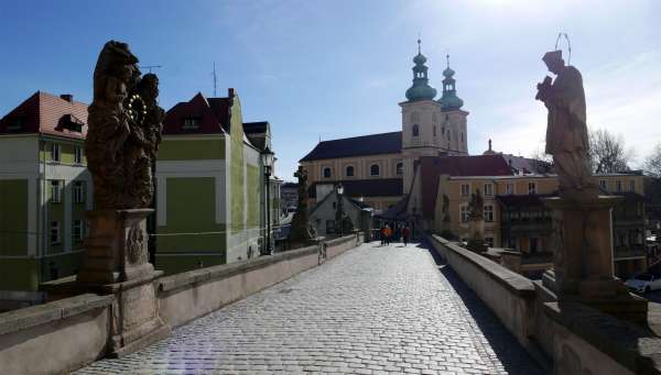 Blick auf die andere Seite der Brücke