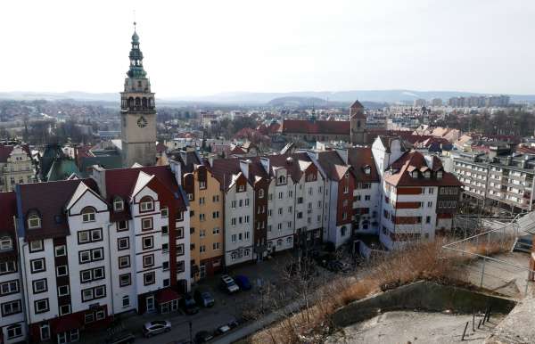 Vista de Klodzko da fortaleza