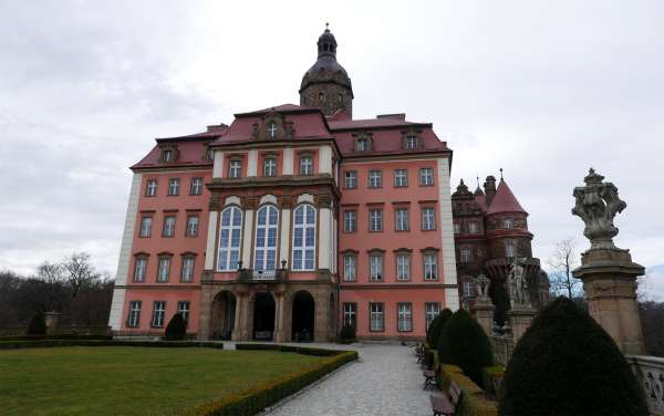 Front view of the castle