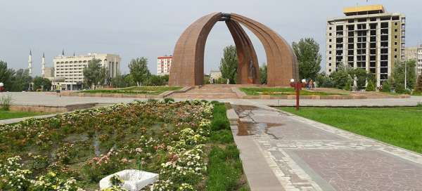 Plaza de la victoria en Bishkek: Clima y temporada