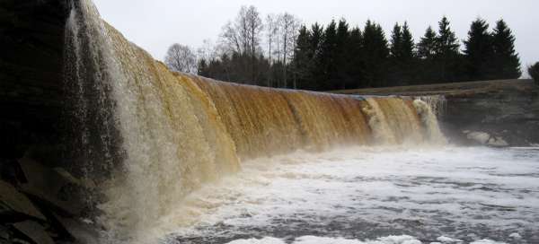 Wodospad Jägala - Jägala juga: Pogoda i pora roku