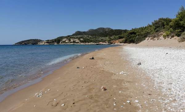 Parte occidentale della spiaggia