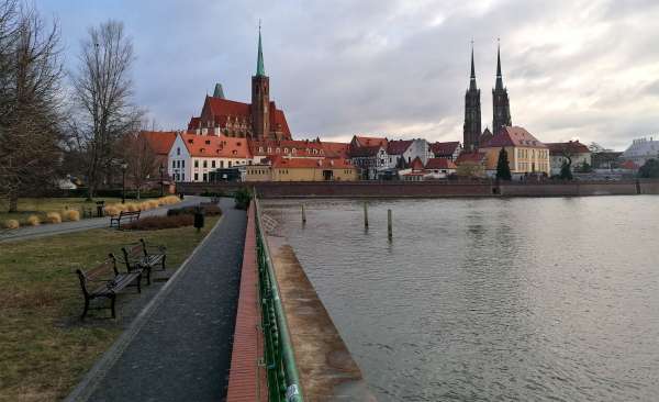 Uitzicht op het eiland Tum