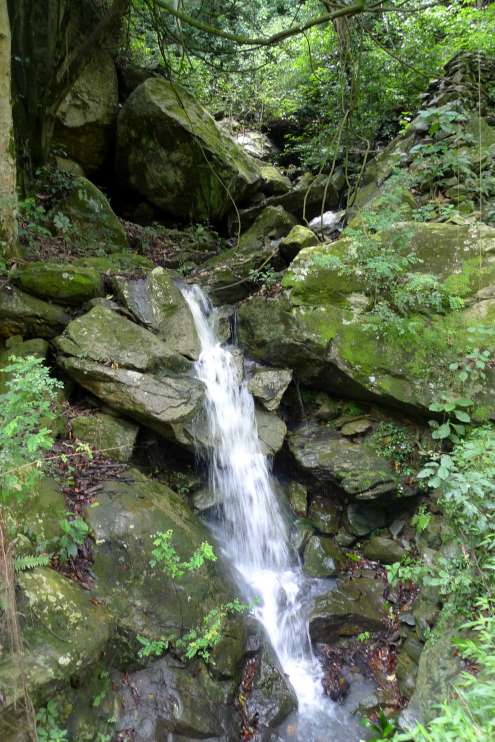 Watervallen langs de weg