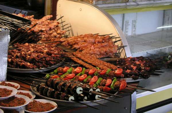 Kebabs and shashliks in Kars