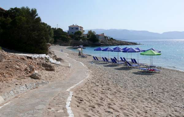 On the beach of Limnionas