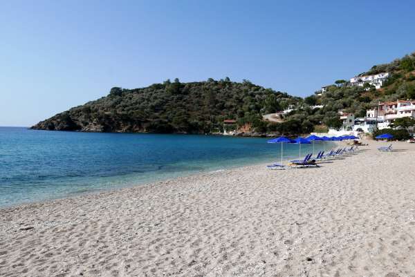 Vue de l'extrémité ouest de la plage