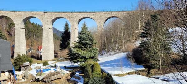 Smržovka - railway viaduct: Weather and season
